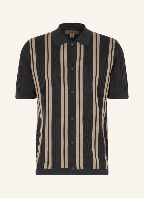 Marc O'Polo Regular-fit knit shirt DARK BLUE / BEIGE