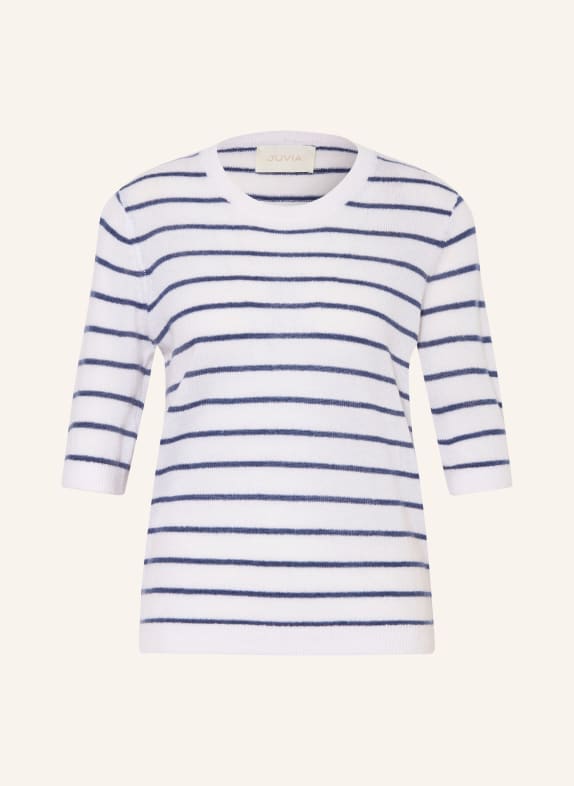 Juvia NANI Knit Shirt DARK BLUE / WHITE