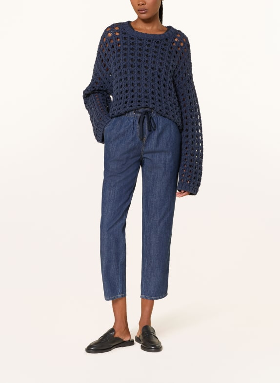 Juvia Cropped jeans WENDY DONKERBLAUW