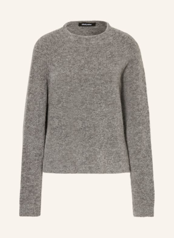 black palms Pullover GRACIEH mit Alpaka und Cut-out GRAU
