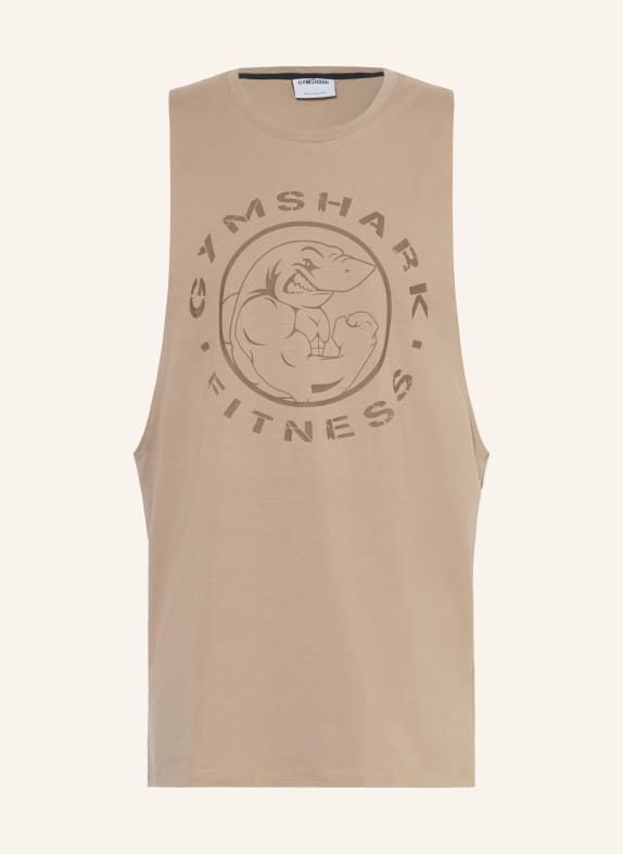 GYMSHARK Tanktop LEGACY CAMEL / BRAUN