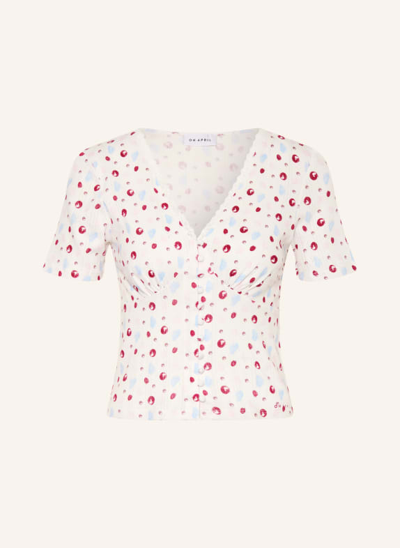 OH APRIL T-Shirt VIANNE WEISS / ROT / BLAU