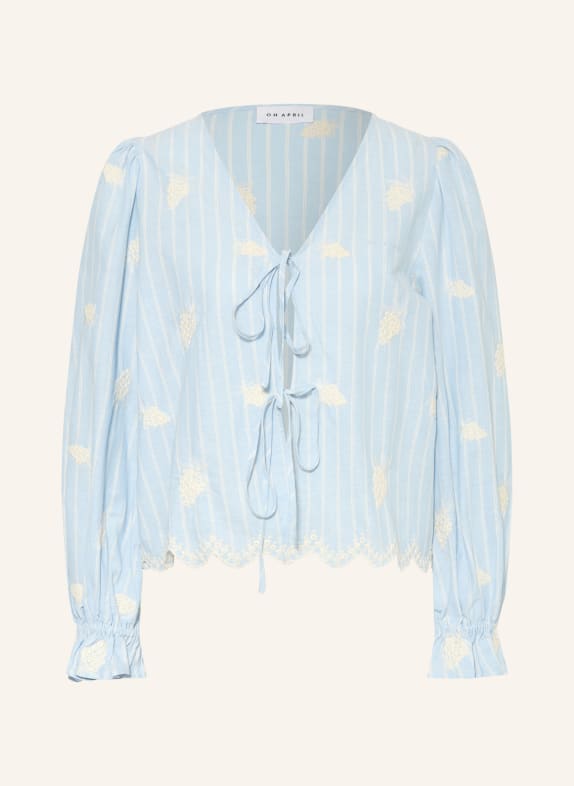 OH APRIL Blůza NINO TMAVĚ MODRÁ / BÍLÁ