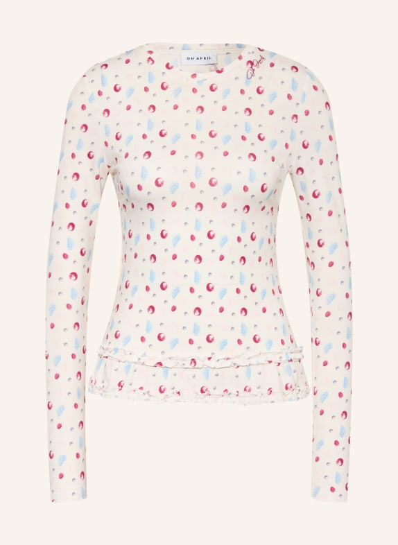 OH APRIL Longsleeve MARIELLA WEISS / ROT / BLAU