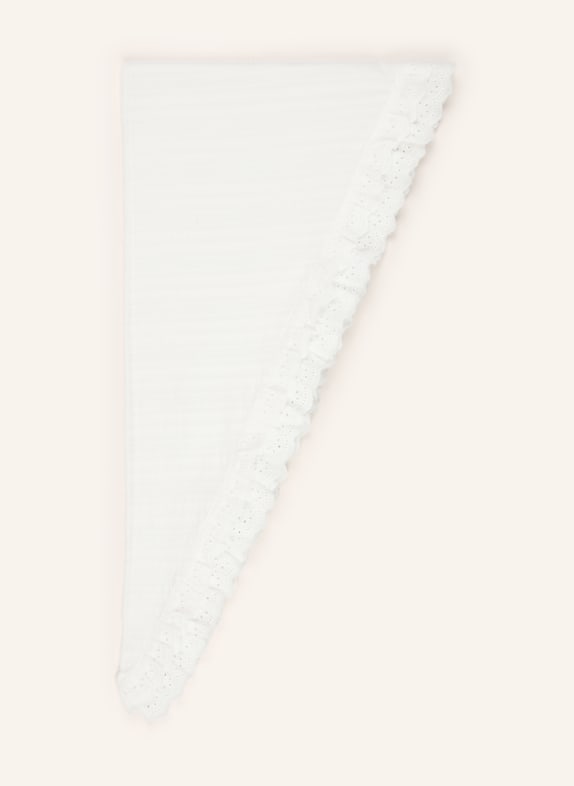 OH APRIL Dreieckstuch ELVIE mit Lochspitze WEISS