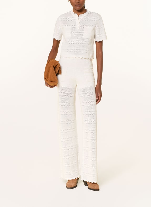 OH APRIL Gebreide broek AUREA WIT
