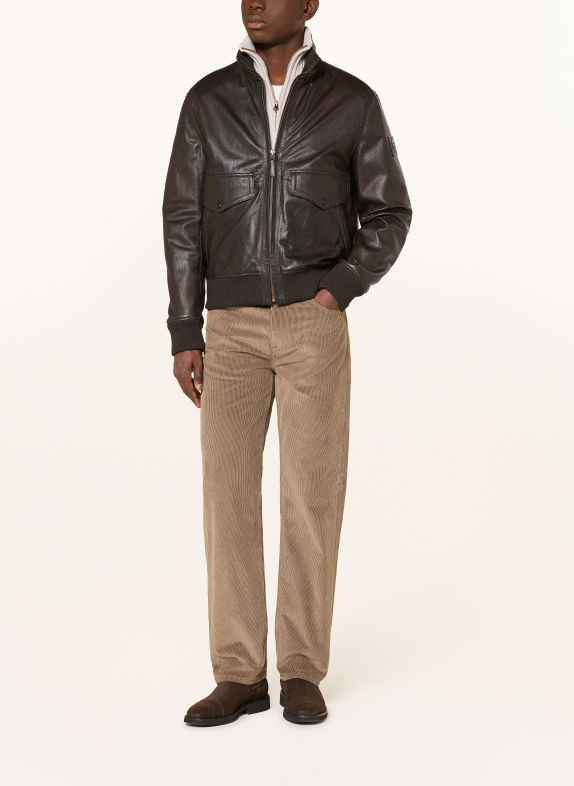 BELSTAFF Manšestrové kalhoty TRENTHAM Regular Fit DSTTP Dusty Taupe