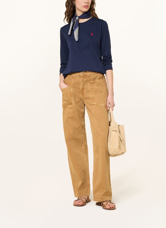 POLO RALPH LAUREN Koszulka z długim rękawem GRANATOWY