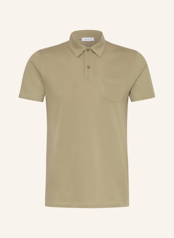 Sunspel Strick-Poloshirt RIVIERA OLIV