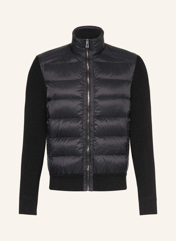 BELSTAFF COMPOUND lightweight down jacket in a blend of materials BLACK
