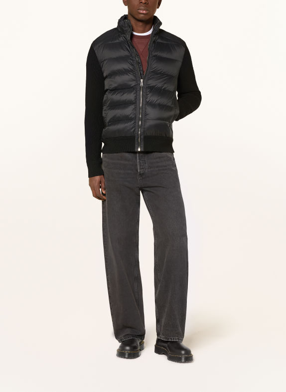 BELSTAFF Lightweight-Daunenjacke COMPOUND im Materialmix SCHWARZ