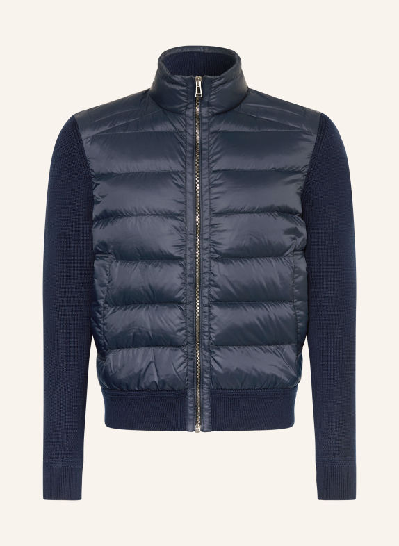 BELSTAFF COMPOUND lightweight down jacket in a blend of materials DARK BLUE