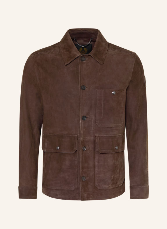 BELSTAFF Lederjacke TRAIL DUNKELBRAUN
