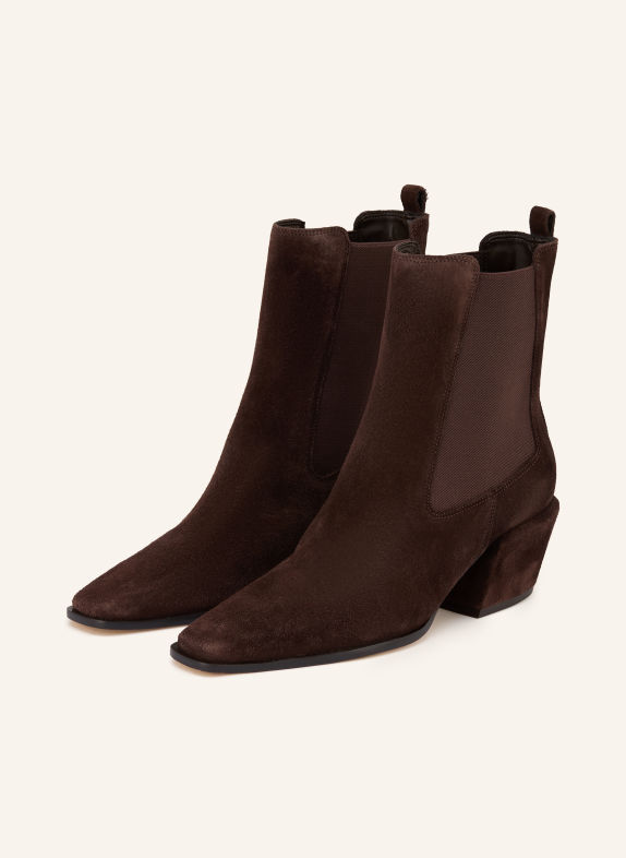 CARRANO Bottines Chelsea MARRON FONCÉ