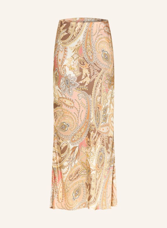 monari Jupe en satin CRÈME / TAUPE / SAUMON