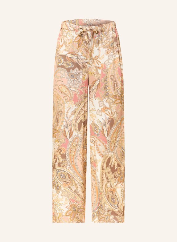 monari Satin Marlene pants DARK ORANGE / ROSE GOLD / BROWN