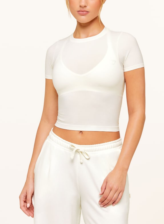 GYMSHARK Cropped-Shirt FORM WEISS
