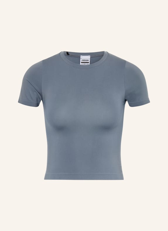 GYMSHARK Cropped-Shirt FORM GRAU