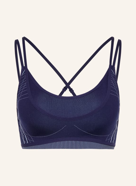 GYMSHARK Sport-BH APEX SEAMLESS DUNKELBLAU / HELLBLAU