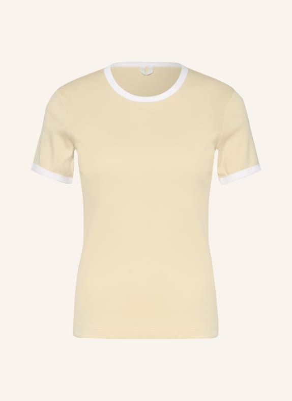 ARKET Koszulka JASNOŻÓŁTY / BIAŁY