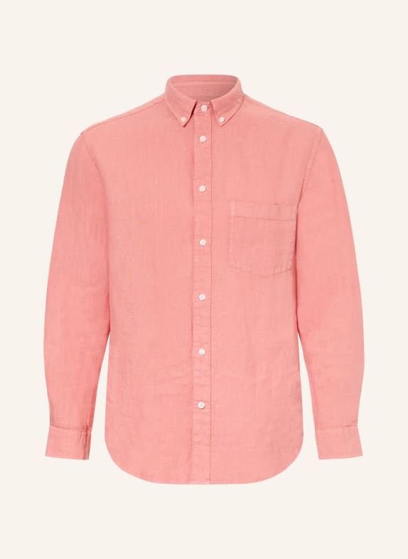 ARKET BALMAR Linen Shirt  Relaxed Fit LIGHT RED