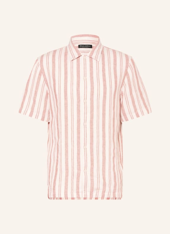 Marc O'Polo Kurzarm-Hemd Regular Fit aus Leinen WEISS / ROSÉ