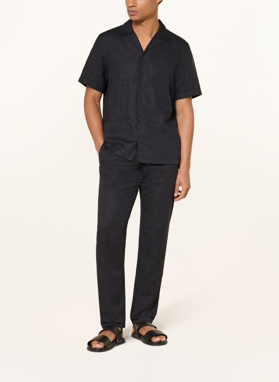 Marc O'Polo Resorthemd Regular Fit aus Leinen SCHWARZ