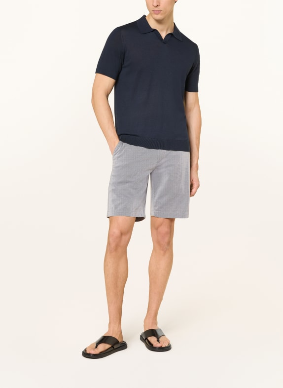 Marc O'Polo Shorts SALO Slim Fit DUNKELBLAU / WEISS
