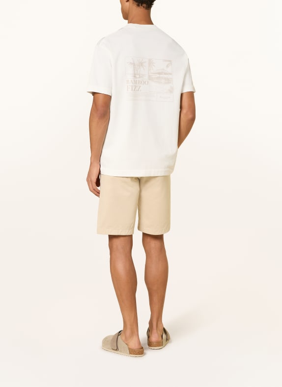Marc O'Polo T-Shirt WEISS / HELLBRAUN