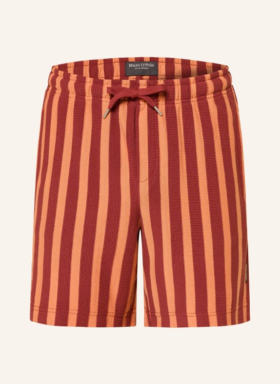 Marc O'Polo short en jersey ROUGE FONCÉ / ORANGE