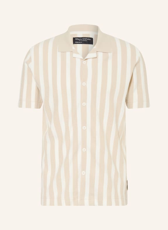 Marc O'Polo Resorthemd Regular Fit aus Jersey BEIGE / CREME