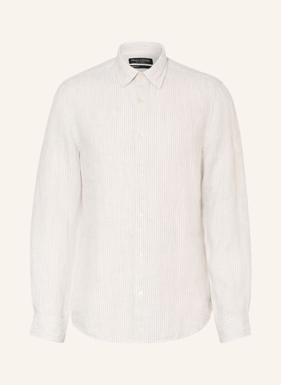 Marc O'Polo Regular-Fit Linen Shirt WHITE / LIGHT BROWN