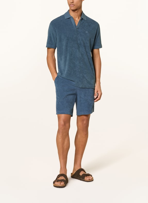 Marc O'Polo Frottee-Poloshirt BLAU