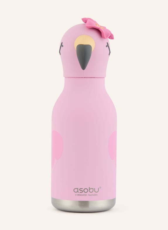 asobu Bouteille isotherme BESTIE ROSÉ / ROSE FUCHSIA / JAUNE FONCÉ