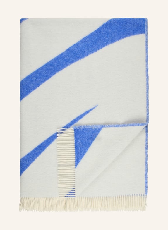 MAISON DEUX Plaid SWIRL WIT / BLAUW