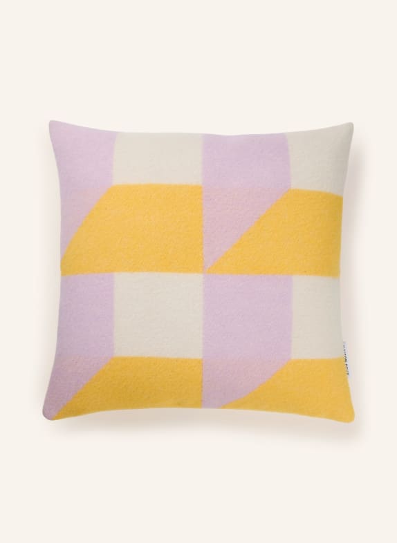 MAISON DEUX CUBICS Decorative Pillow Cover YELLOW / CREAM / LIGHT PURPLE
