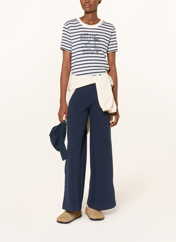 super.natural Functioneel shirt COTE D'AZUR met merinowol DONKERBLAUW / WIT