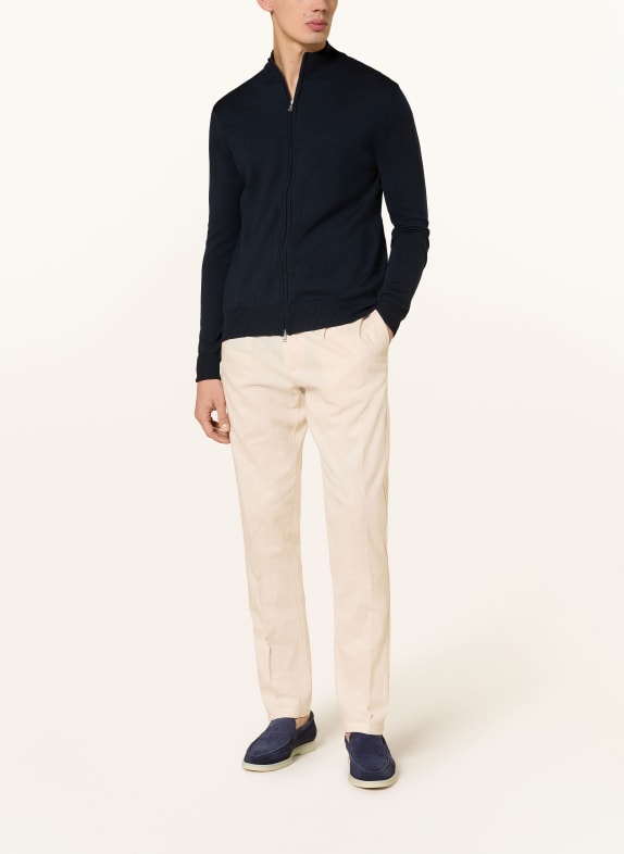 Aurélien Strickjacke aus Merinowolle DUNKELBLAU