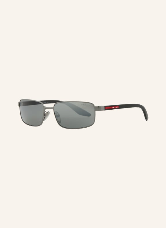 PRADA LINEA ROSSA Sonnenbrille PS B54S GRAU/ GRAU VERSPIEGELT