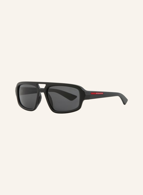 PRADA LINEA ROSSA Sonnenbrille PS B11SU MATT SCHWARZ/ DUNKELGRAU