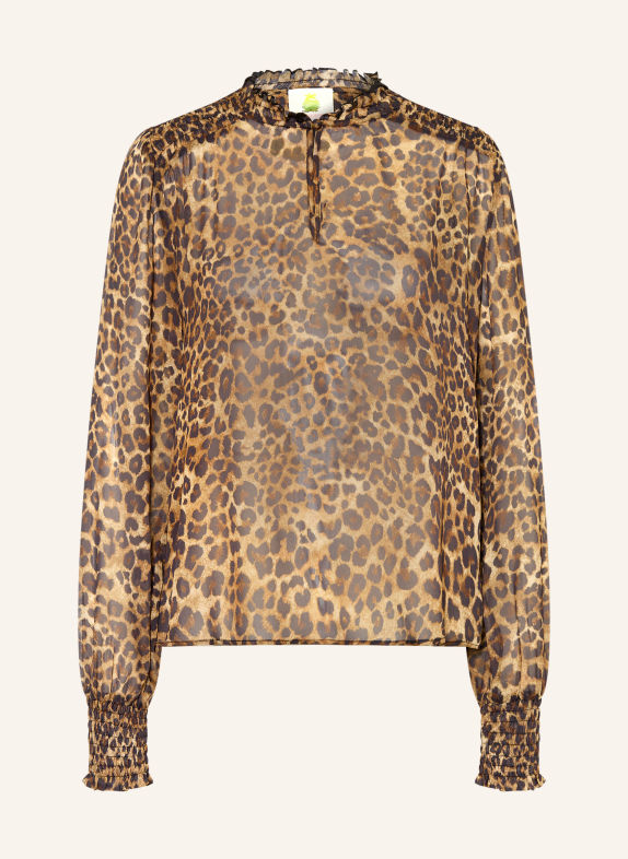 Princess GOES HOLLYWOOD Blusenshirt mit Rüschen BRAUN / COGNAC / DUNKELBRAUN
