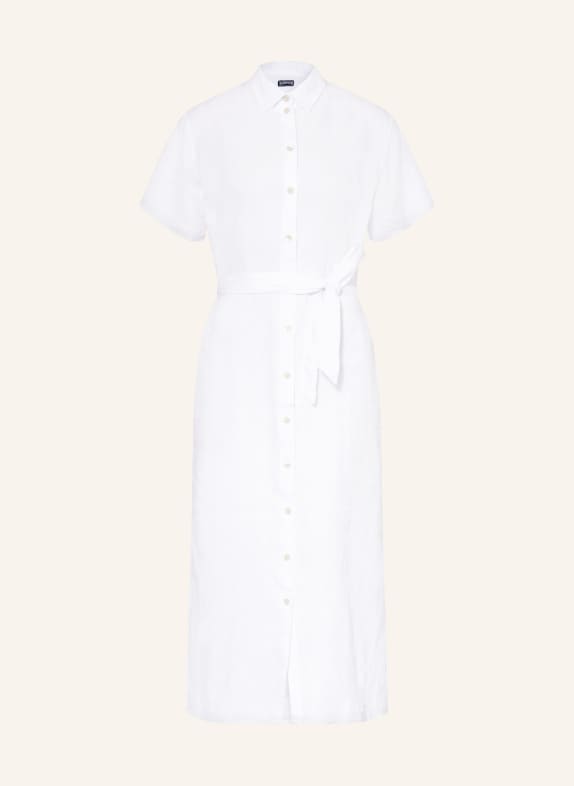 VILEBREQUIN Hemdblusenkleid WEISS