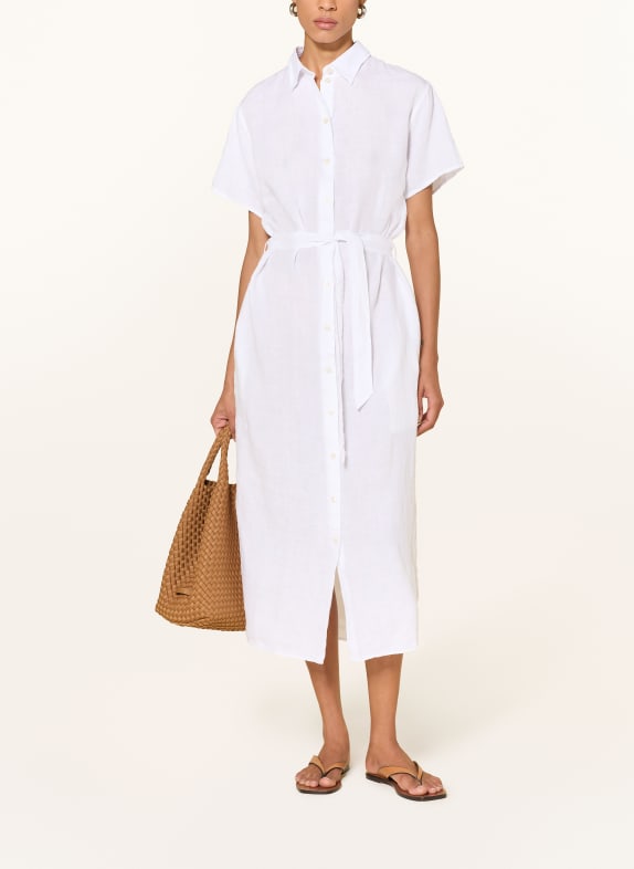 VILEBREQUIN Hemdblusenkleid WEISS