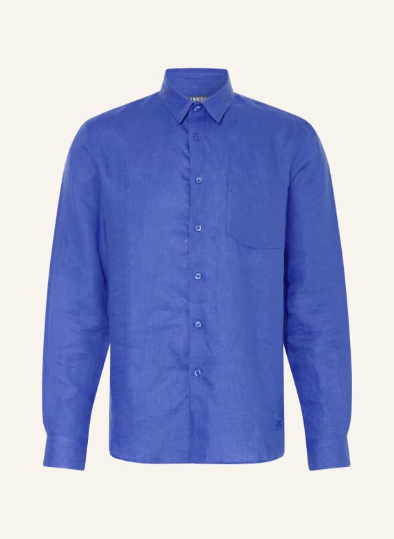 VILEBREQUIN Leinenhemd CAROUBIS Comfort Fit BLAU