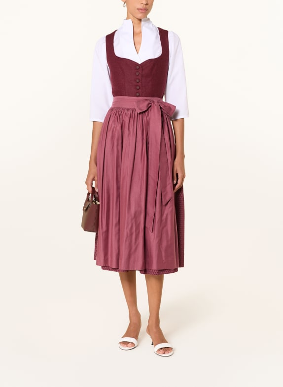 wallmann Dirndl-blus med 3/4-ärmar VIT