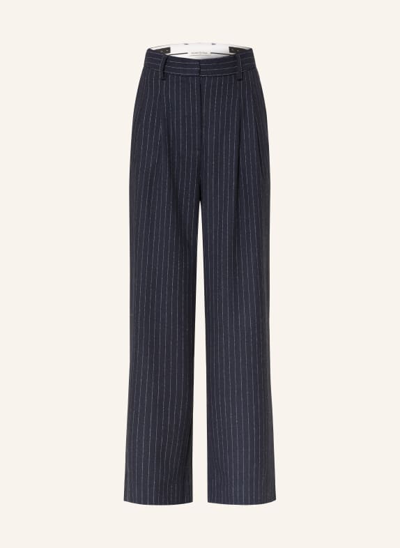 Alcidia da Veiga Marlene-broek DONKERBLAUW / WIT