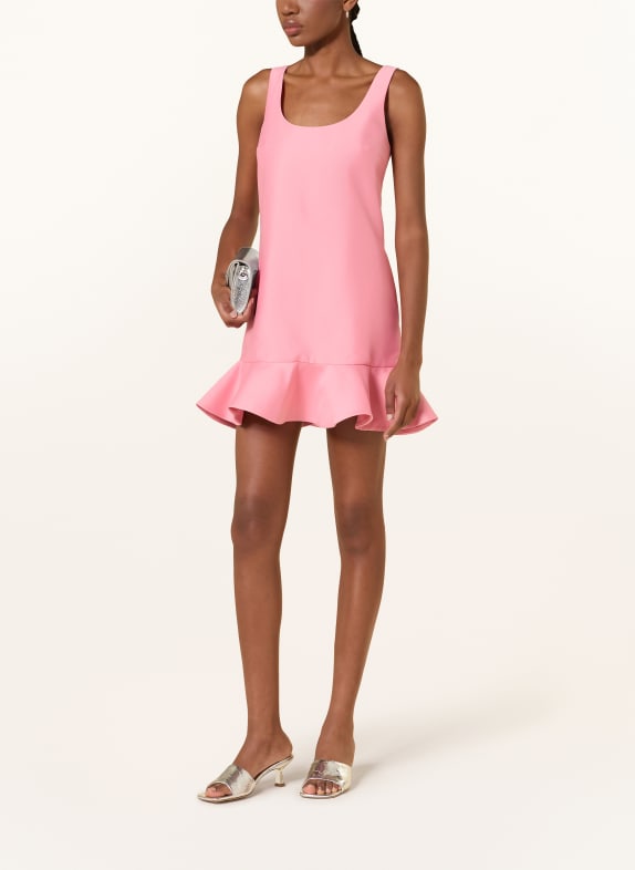 self-portrait Cocktail dress with ruffles LIGHT RED