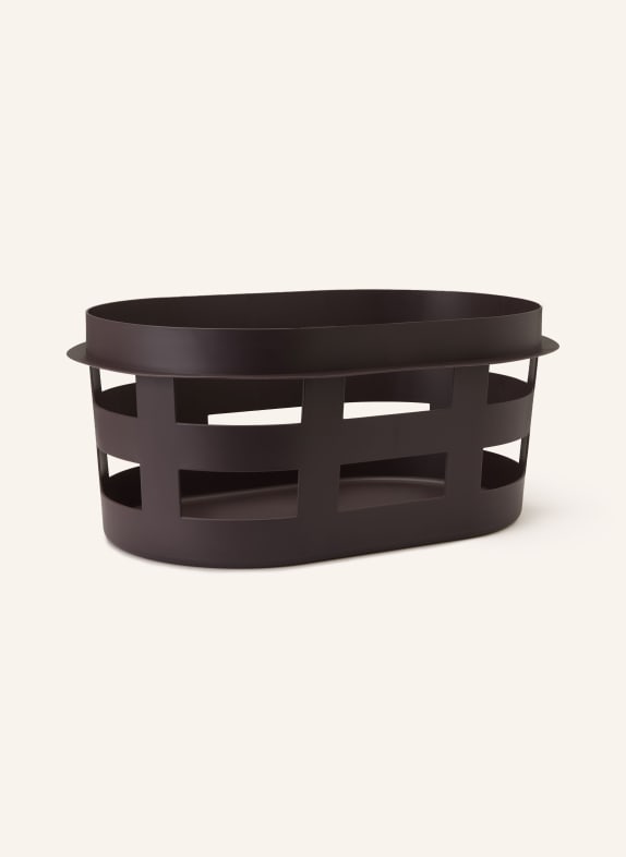 HAY Panier à linge BASKET SMALL MARRON FONCÉ