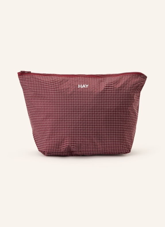 HAY kosmetyczka CIEMNOCZERWONY / KREMOWY
