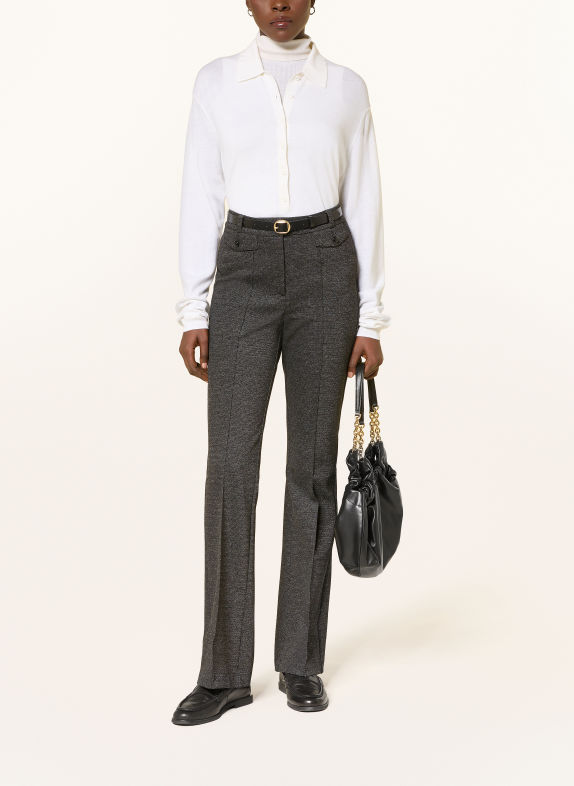 CAMBIO Bootcut-broek FLEUR DONKERGRIJS